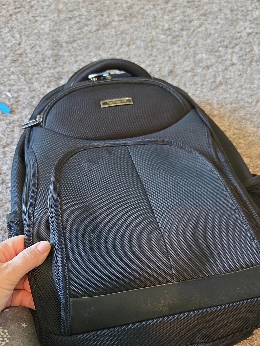 AWESOME Samsonite BUSINESS Black Laptop Backpack with Multiple Pockets